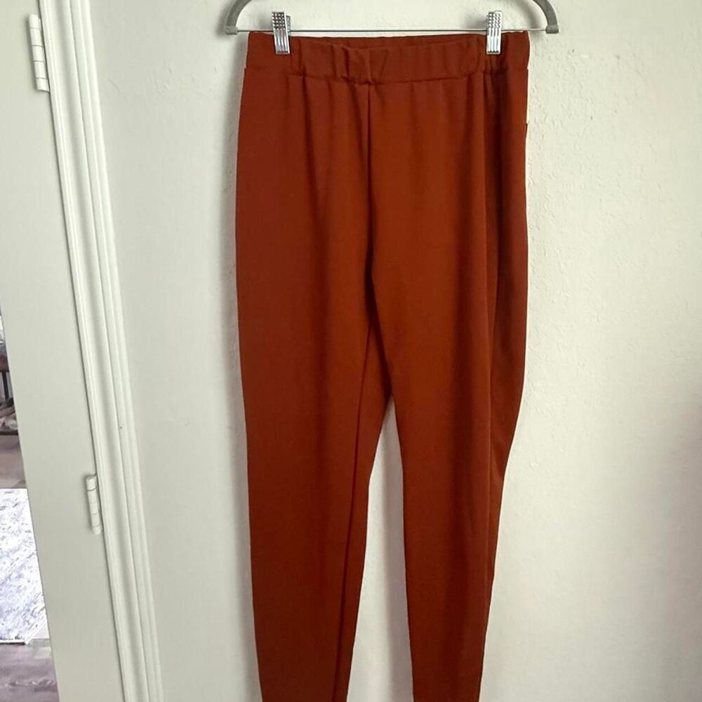 Shein Women's Orange and Brown Trousers